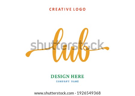 LUB lettering logo is simple, easy to understand and authoritative Zdjęcia stock © 