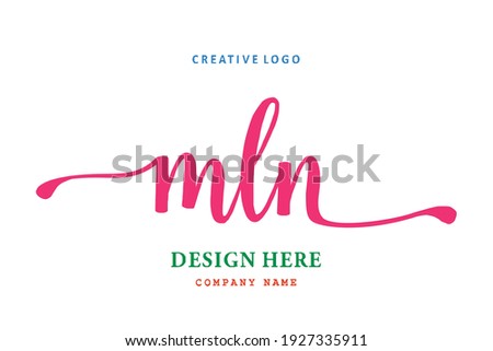 MLN lettering logo is simple, easy to understand and authoritative