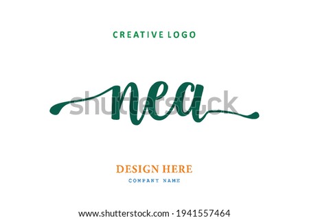 NEA lettering logo is simple, easy to understand and authoritative