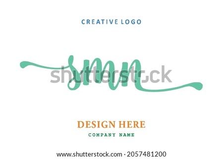 SMN lettering logo is simple, easy to understand and authoritative