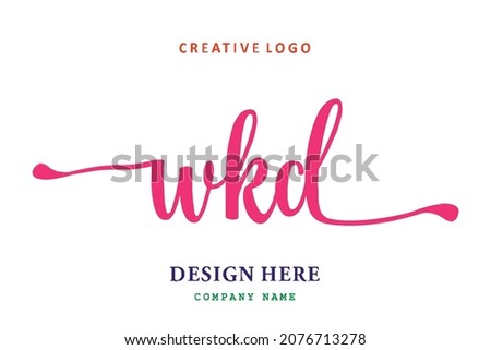WKD lettering logo is simple, easy to understand and authoritative