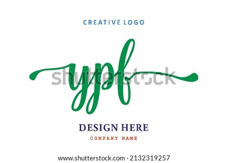 YPF lettering logo is simple, easy to understand and authoritative