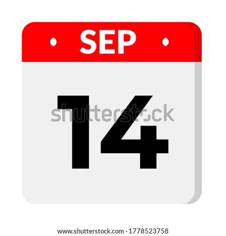 september 14 - calendar icon