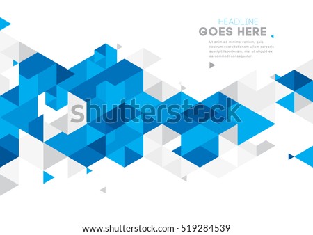 Vector of modern abstract triangular background