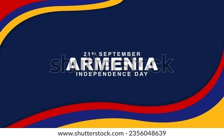 Armenian Independence Day is celebrated on September 21st. Vector illustration design