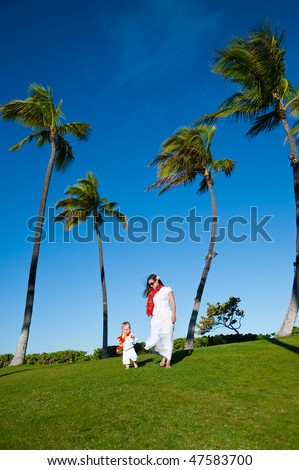 family vacation on Oahu, Hawaii