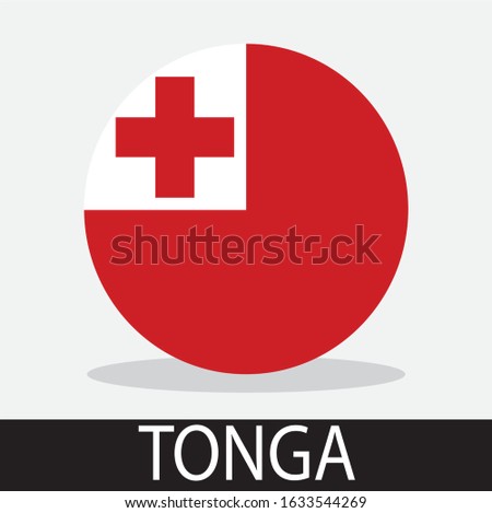 
Tonga flag icon with a white background