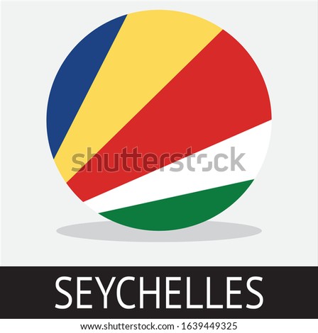 
symbol of the Seychelles country flag with a white background