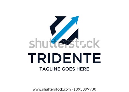 symbol trident logo vector template