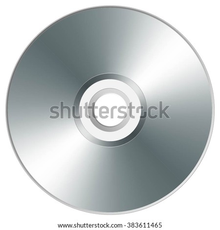 Compact disc isolated on white background