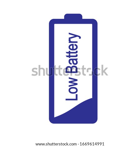 battery icon low, battery charging and full charging vector set