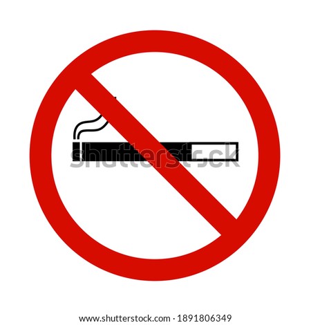 No smoking.Prohibited signs to be placed inside buildings, shops or areas where peace and privacy are required. Vector illustration