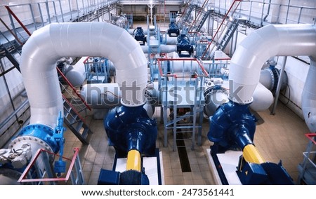 Similar – Image, Stock Photo The water pipe of a construction site