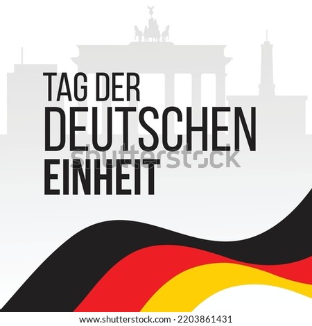 German unity day Tag der deutschen einheit banner
