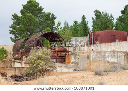 Abandoned Mine Site, formerly mining Gold, Silver, Copper