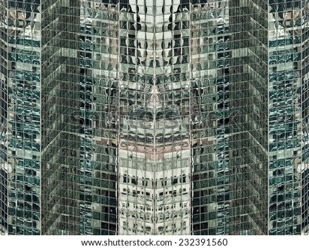 Abstract illustrative images of New York modern architecture