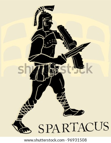 Spartacus Stock Vector Illustration 96931508 : Shutterstock