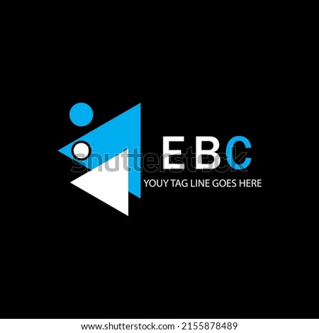 EBC letter logo creative design with vector graphic