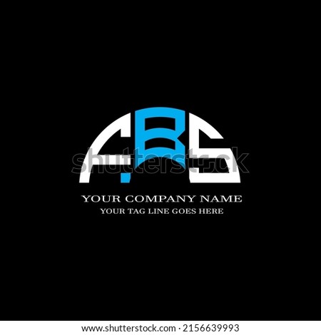 FBS letter logo creative design with vector graphic