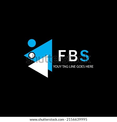 FBS letter logo creative design with vector graphic