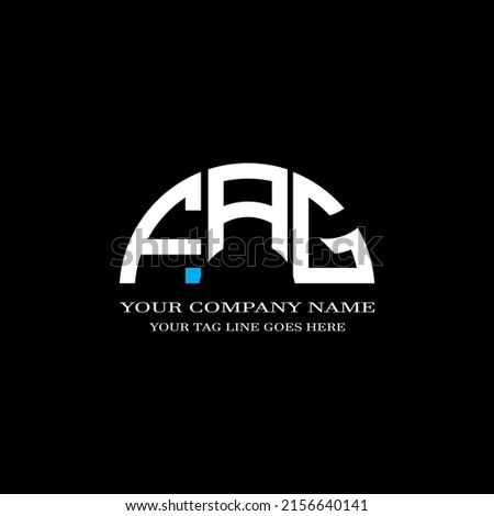 FAG letter logo creative design with vector graphic