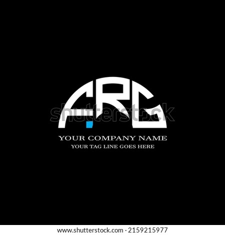 FRG letter logo creative design with vector graphic