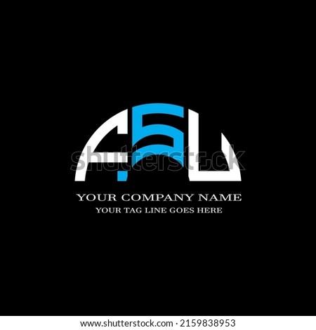 FSU letter logo creative design with vector graphic