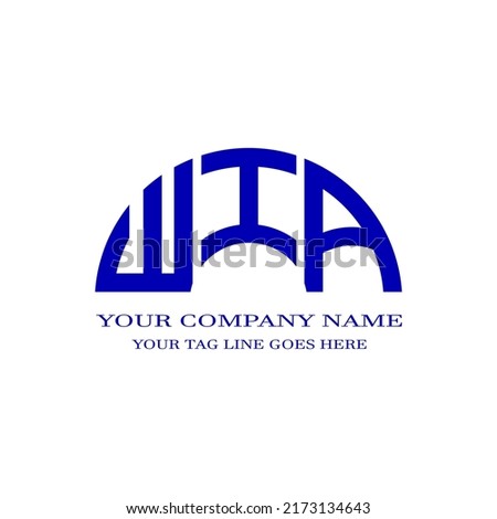 WIA letter logo creative design with vector graphic Zdjęcia stock © 