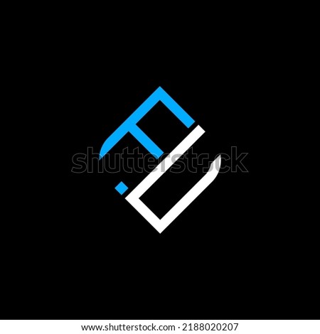 FU letter logo creative design with vector graphic Stock foto © 