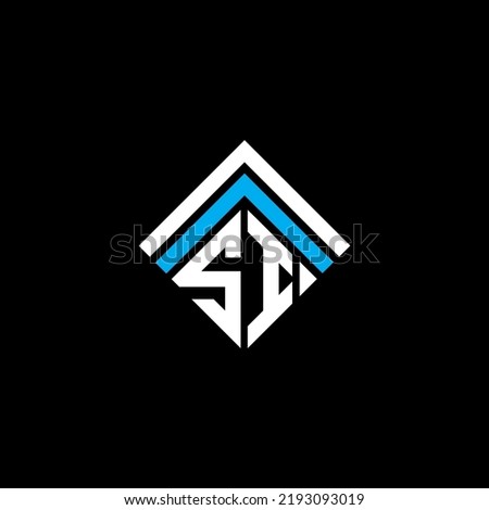 SI letter logo creative design with vector graphic, SI simple and modern logo. Stock fotó © 