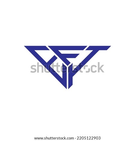 EFI letter logo creative design with vector graphic, EFI simple and modern logo in triangle shape.