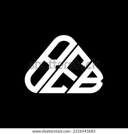 BEB letter logo creative design with vector graphic, BEB simple and modern logo in round triangle shape.