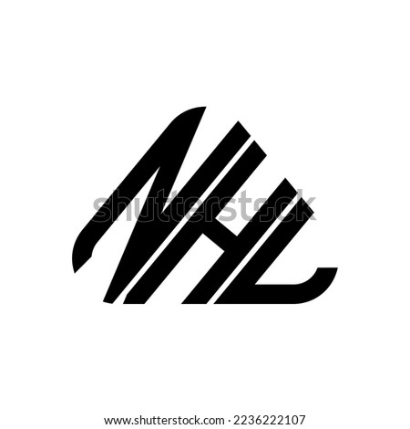 NHL letter logo creative design with vector graphic, NHL simple and modern logo.