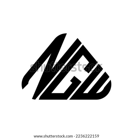 NGW letter logo creative design with vector graphic, NGW simple and modern logo.