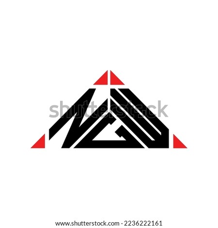 NGW letter logo creative design with vector graphic, NGW simple and modern logo.