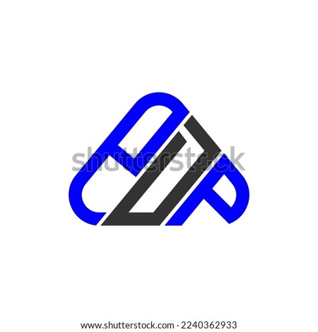 PDP letter logo creative design with vector graphic, PDP simple and modern logo.