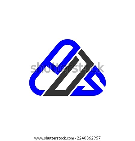 PDS letter logo creative design with vector graphic, PDS simple and modern logo.