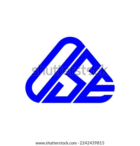 OSE letter logo creative design with vector graphic, OSE simple and modern logo.