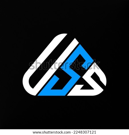 USS letter logo creative design with vector graphic, USS simple and modern logo.