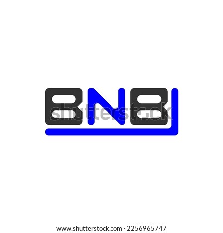 BNB letter logo creative design with vector graphic, BNB simple and modern logo.