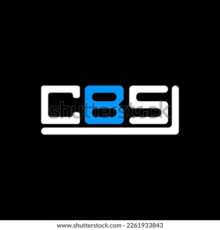 CBS letter logo creative design with vector graphic, CBS simple and modern logo.