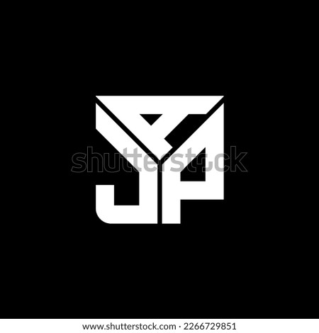 AJP letter logo creative design with vector graphic, AJP simple and modern logo.