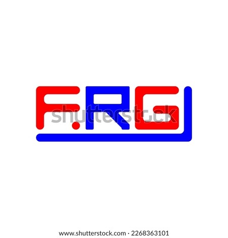 FRG letter logo creative design with vector graphic, FRG simple and modern logo.