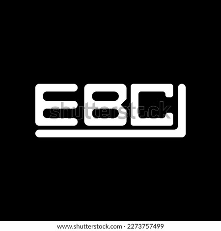 EBC letter logo creative design with vector graphic, EBC simple and modern logo.