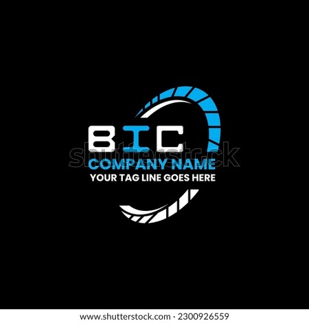 BIC letter logo creative design with vector graphic, BIC simple and modern logo. BIC luxurious alphabet design  