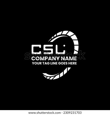 CSL letter logo creative design with vector graphic, CSL simple and modern logo. CSL luxurious alphabet design  