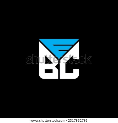 EBC letter logo creative design with vector graphic, EBC simple and modern logo. EBC luxurious alphabet design  