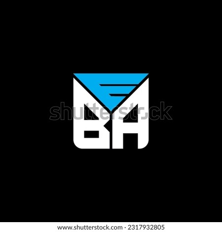 EBA letter logo creative design with vector graphic, EBA simple and modern logo. EBA luxurious alphabet design  