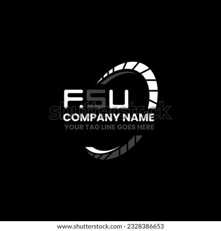 FSU letter logo creative design with vector graphic, FSU simple and modern logo. FSU luxurious alphabet design  