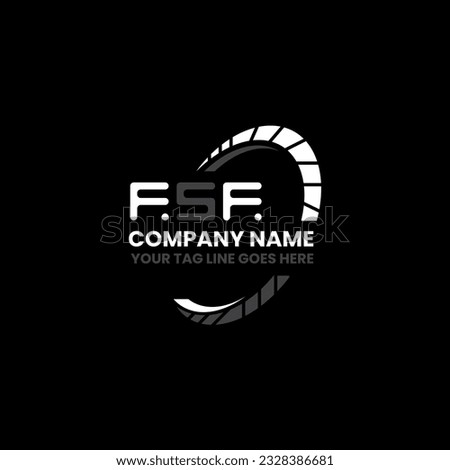 FSF letter logo creative design with vector graphic, FSF simple and modern logo. FSF luxurious alphabet design  